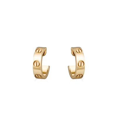 CARTIER LOVE HOOP EARRINGS, CLASSIC MODEL B8022500
